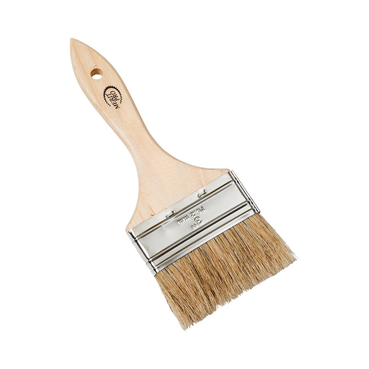3" White Bristle Chip Brush (12 Pack)