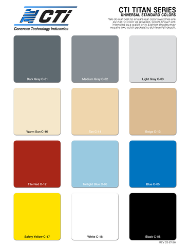 Titan Series - UNIVERSAL COLOR PACK (17 OZ)