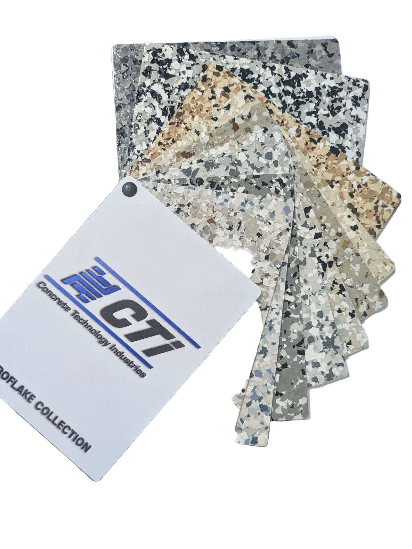 Pro Flake Hard Fan Deck 5" x 7" (color samples)