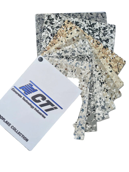 Pro Flake Hard Fan Deck 5" x 7" (color samples)