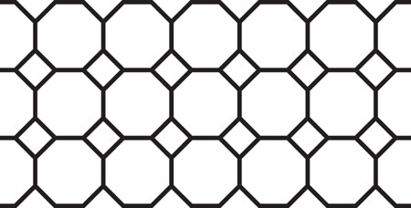 10 inch Octagon Tile (Original Paper) concrete stencil pattern