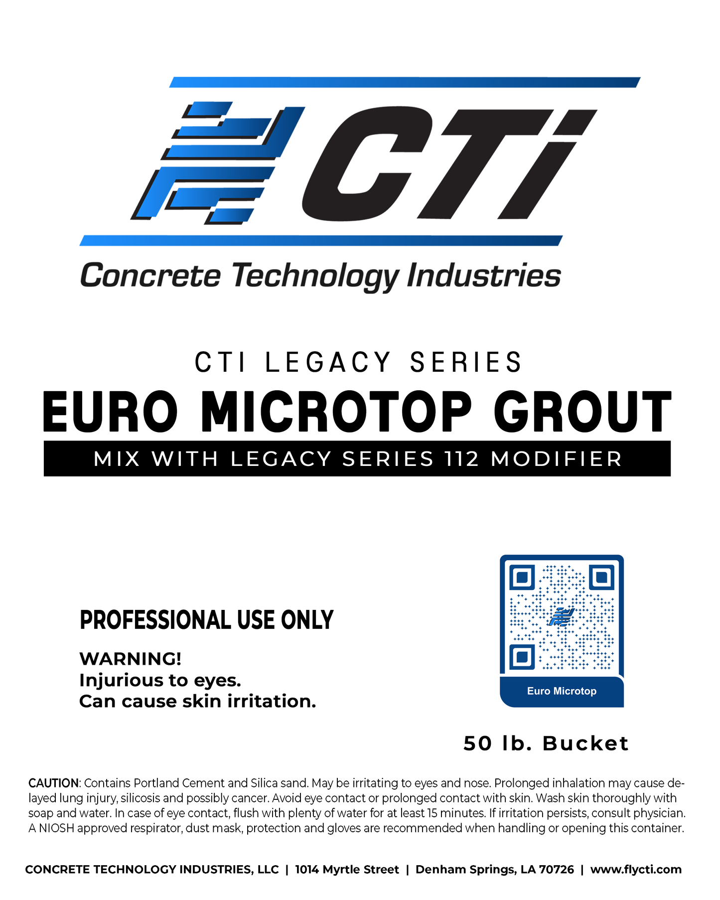 LEGACY SERIES - EURO MICROTOP GROUT (5 GAL)