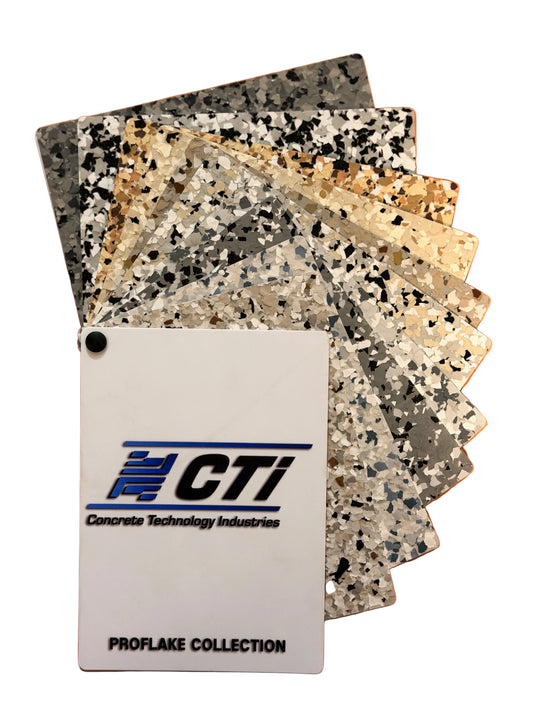 Pro Flake Hard Fan Deck 5" x 7" (color samples)