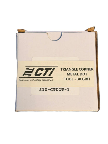 TRIANGLE CORNER TOOL METAL DOT PAD - 30 GRIT