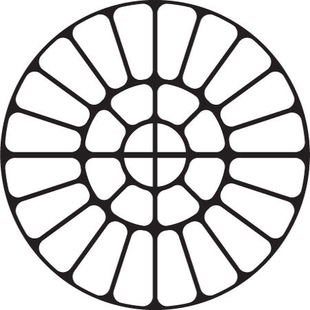 Small Universal Circle concrete stencil pattern