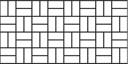 Basket Weave (Original Paper) concrete stencil pattern