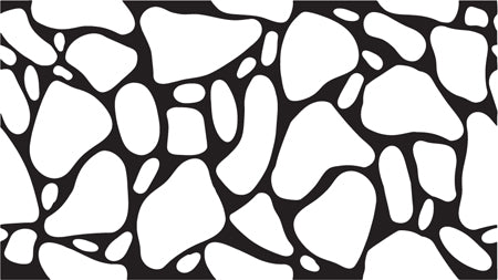 Riverstone concrete stencil pattern
