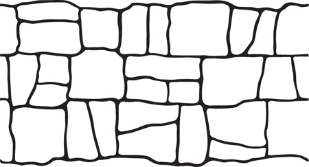 Large Keystone (Original Paper) concrete stencil pattern