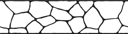 18 inch Flagstone Border (Original Paper) concrete stencil pattern