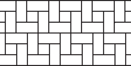 Flanders Weave (Original Paper) concrete stencil pattern