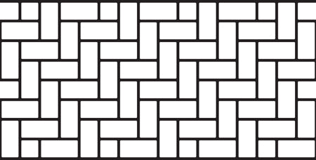 Original Herringbone (Original Paper) concrete stencil pattern