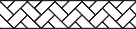 Herringbone Header (Original) concrete stencil pattern